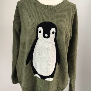 Love Zoe Penguin sweater Medium